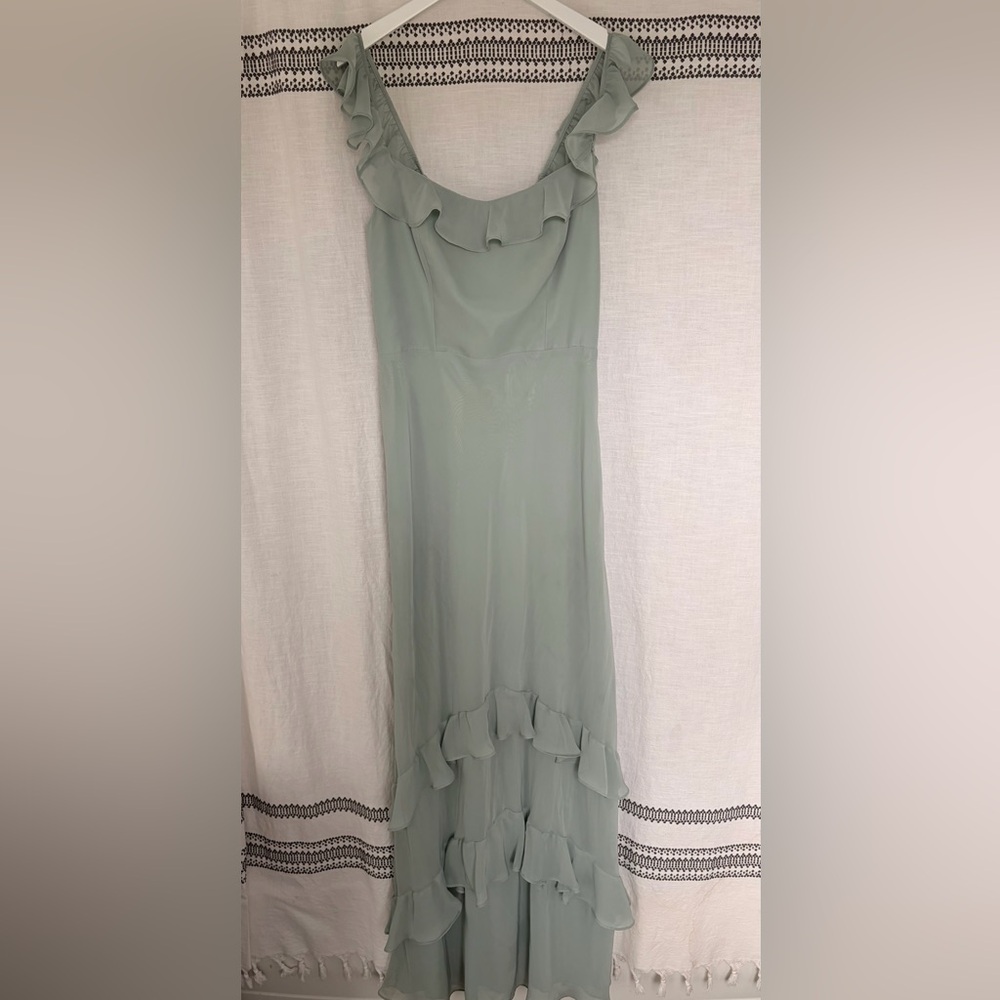 Birdie Grey Luna Dress Chiffon Sage Dress